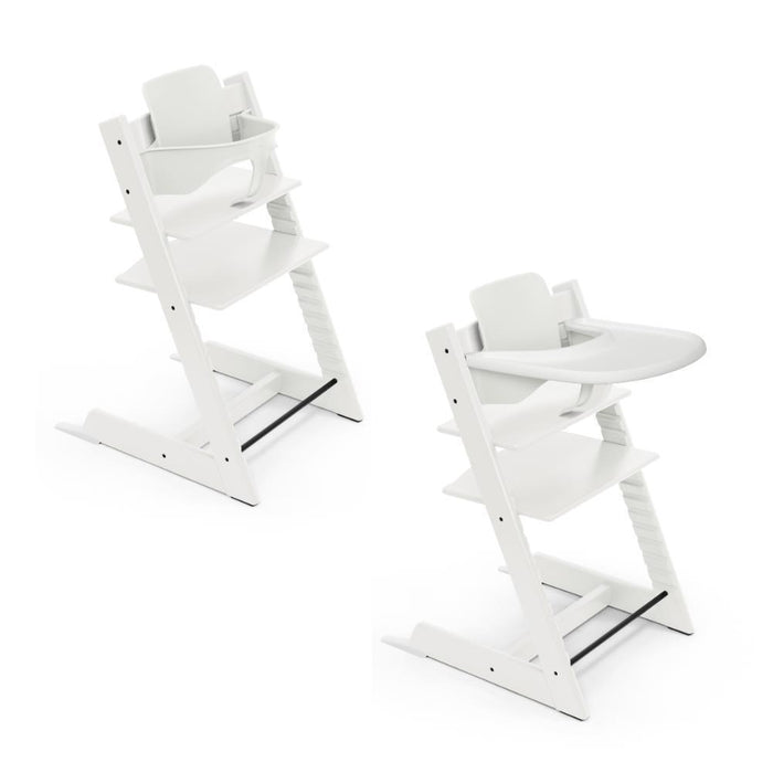 Stokke Bundle Cadeira da Papa TrippTrapp + Baby Set² + Tabuleiro White