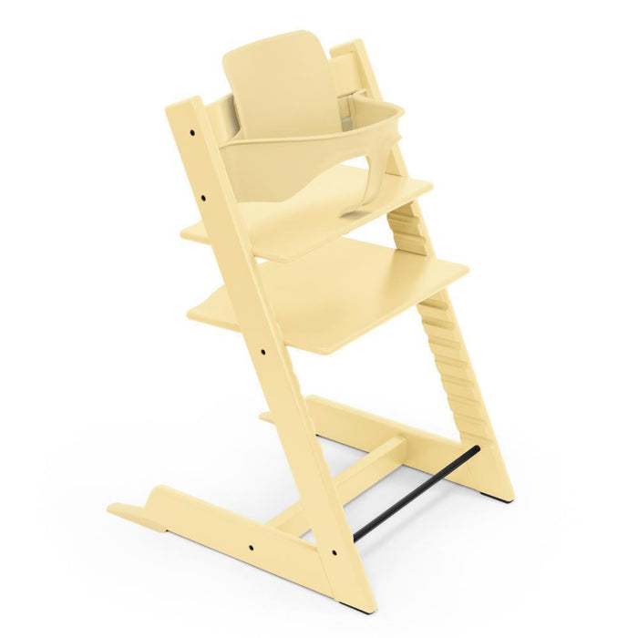 Cadeira da Papa Stokke Tripp Trapp em Madeira Lemon Yellow