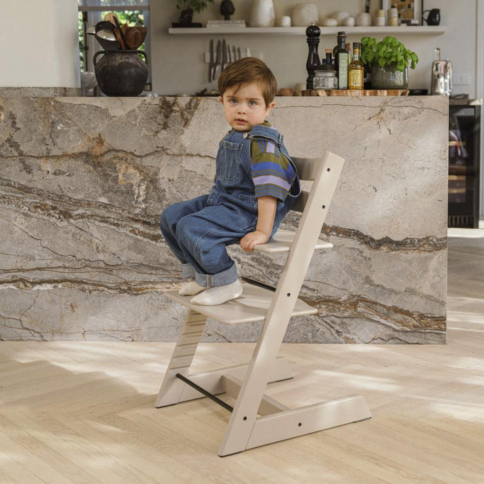 Cadeira da Papa Stokke Tripp Trapp em Madeira Cashmere Grey