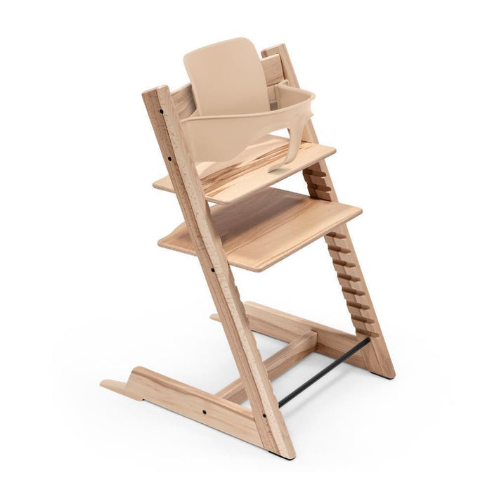 Pack Cadeira da Papa Tripp Trapp em Madeira Wild Wood + Baby Set² Natural
