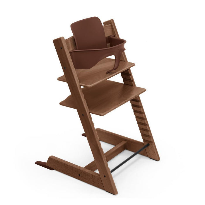 Pack Cadeira da Papa Tripp Trapp em Madeira + Baby Set² Warm Brown
