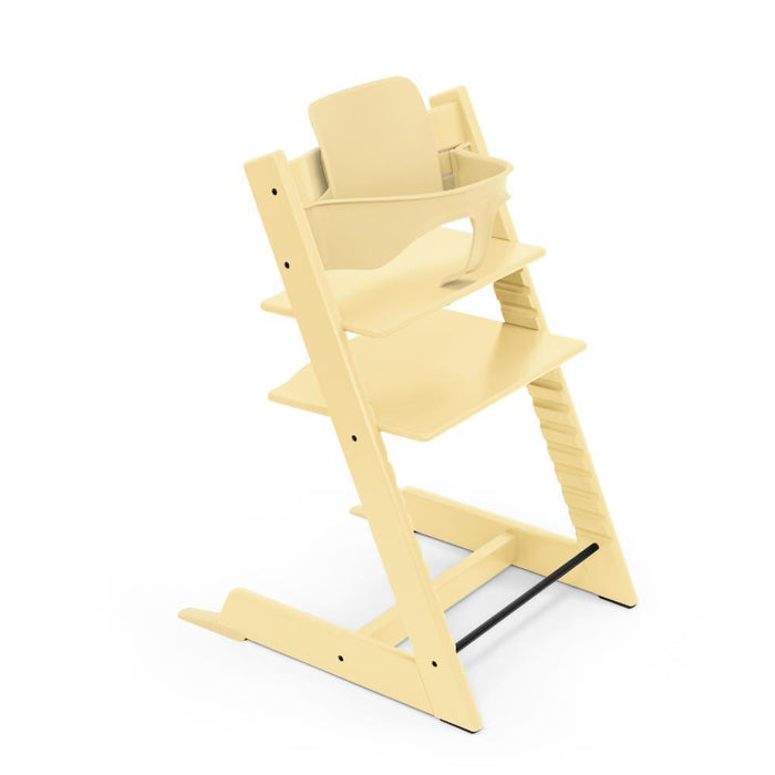 Pack Cadeira da Papa Tripp Trapp em Madeira Lemon Yellow + Baby Set² Lemon Yellow