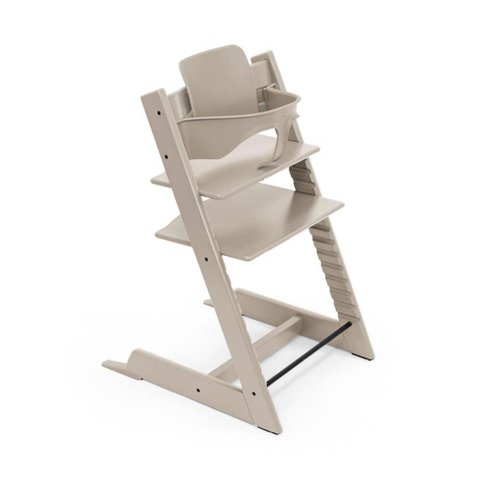 Pack Cadeira da Papa Tripp Trapp em Madeira Cashmere Grey + Baby Set² Cashmere Grey