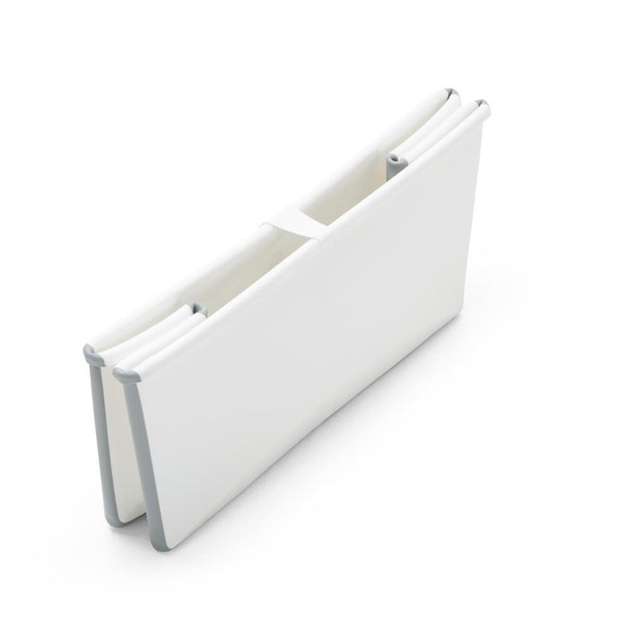 Pack Stokke Banheira Dobrável Flexi Bath White Grey + Suporte