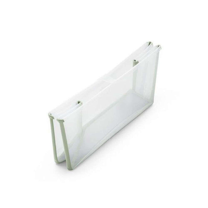 Pack Stokke Banheira Dobrável Flexi Bath Transparent Green + Assento + Suporte