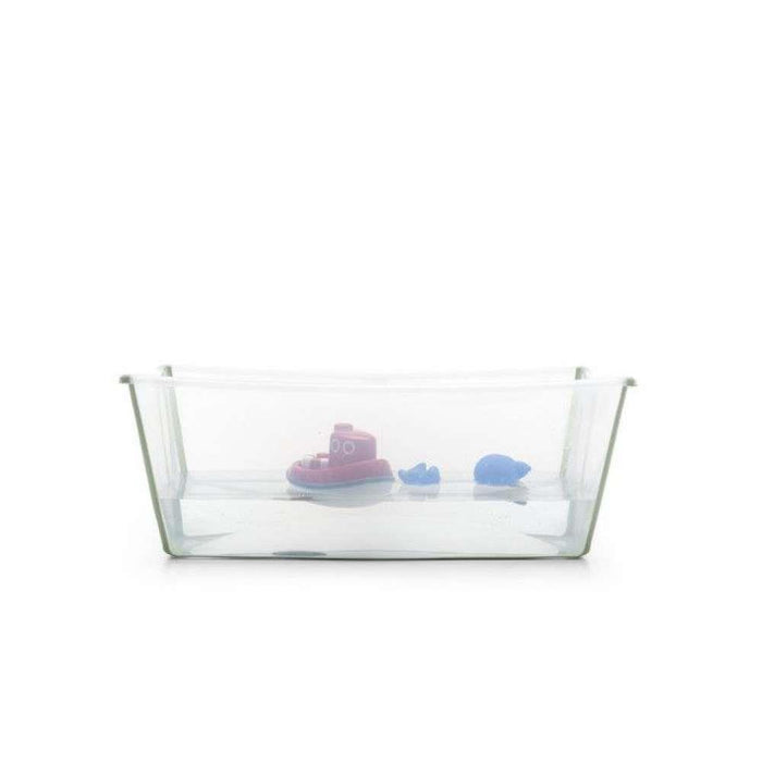Pack Stokke Banheira Dobrável Flexi Bath Transparent Green + Assento + Suporte