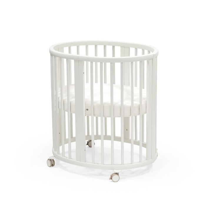 Pack Stokke Berço Sleepi Mini V3 White + Colchão + Lençol Ajustável White OCS