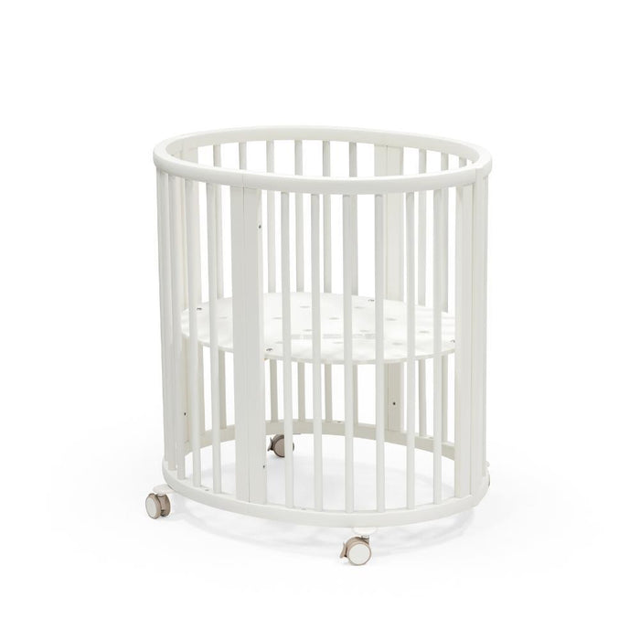 Pack Stokke Berço Sleepi Mini V3 White + Colchão + Lençol Ajustável White OCS
