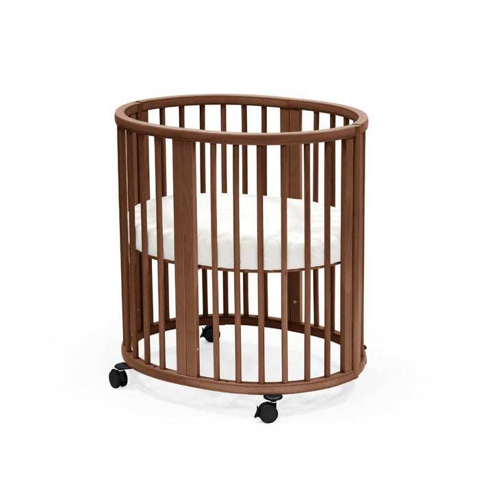 Pack Stokke Berço Sleepi Mini V3 Warm Brown + Colchão + Lençol Ajustável White OCS