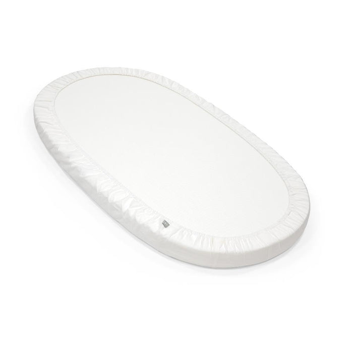 Pack Stokke Cama Sleepi V3 White + Colchão + Lençol Ajustável White