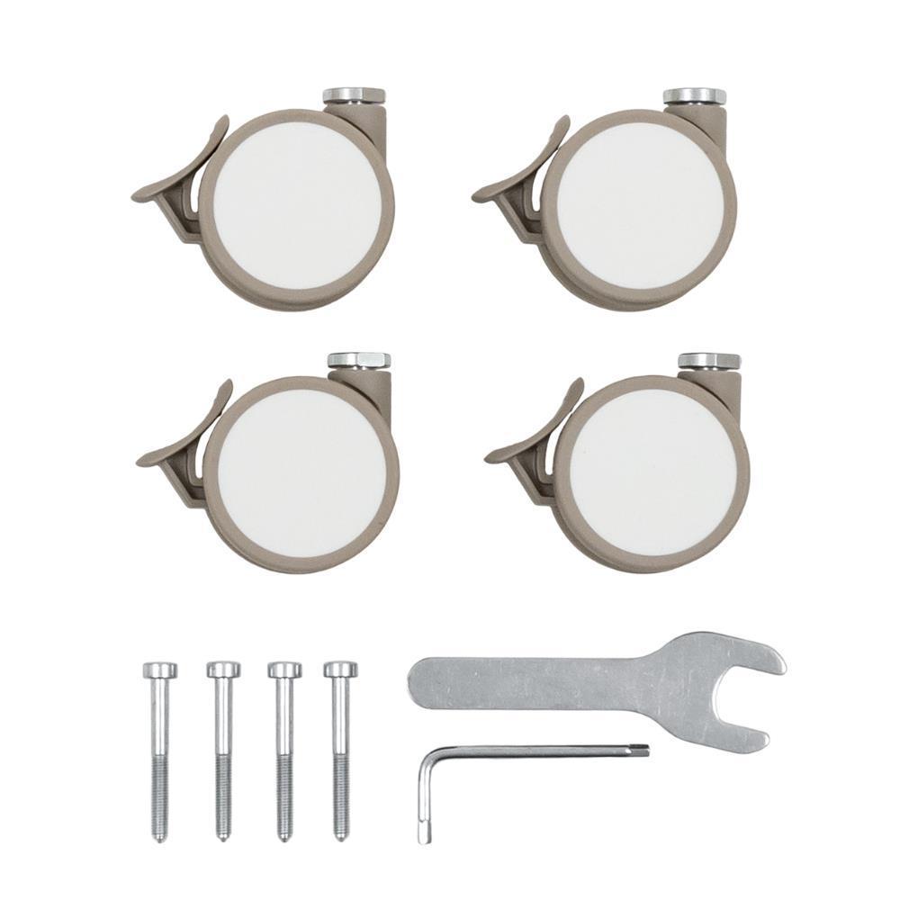 Conjunto de Rodas para Cama Stokke Sleepi Beige