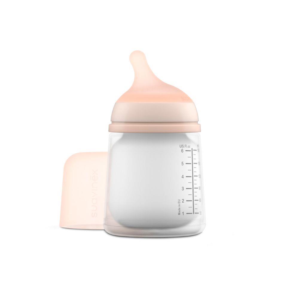 Biberón Suavinex Zero Zero Fair Flow A, 180 ml