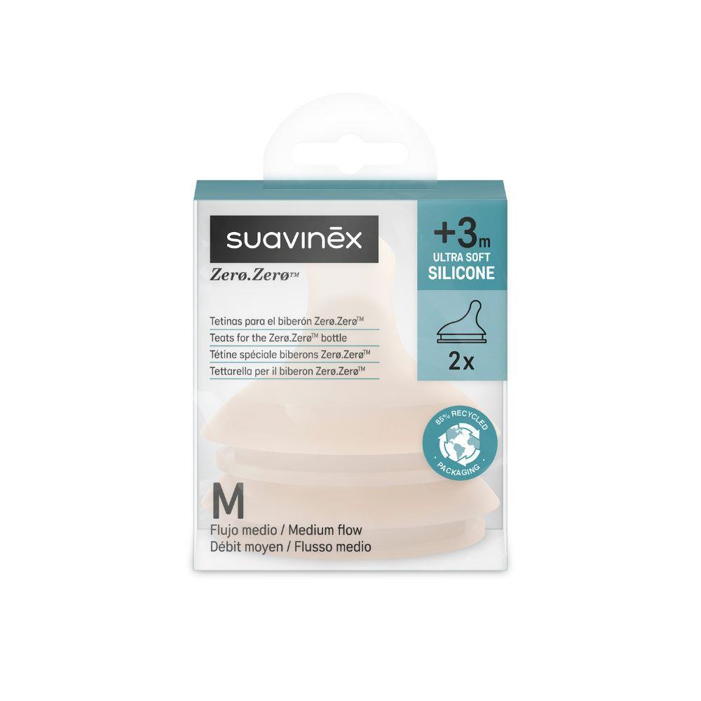 2 boquillas Suavinex Zero Zero Light, caudal M+3m