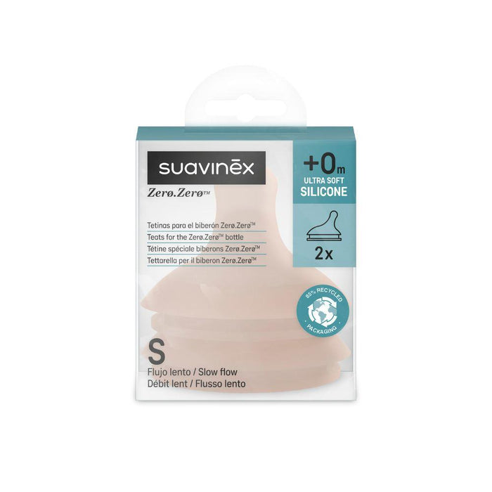 2 Tetinas Suavinex Zero Zero Fluxo S TU Medium +0m