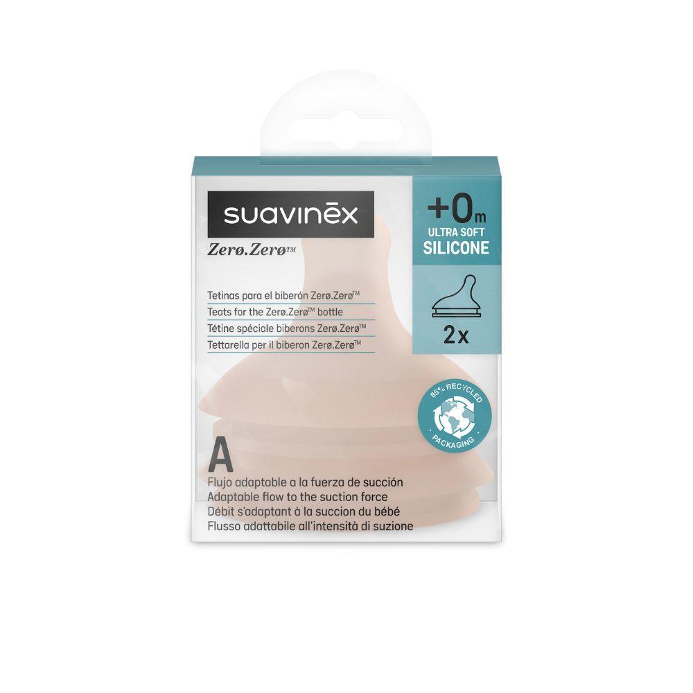 2 Tetinas Suavinex Zero Zero Fluxo A TU Medium +0m