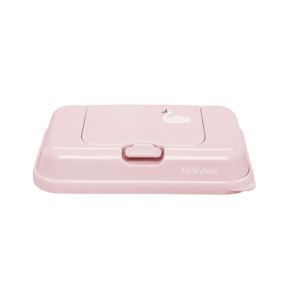 Funkybox To Go Caja de Toallitas con Purpurina Cisne Rosa