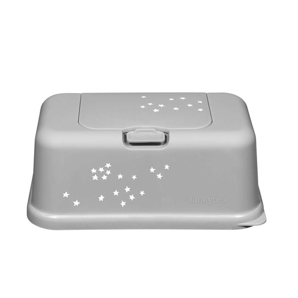 Funkybox Silver Matte Stars Wipes Box