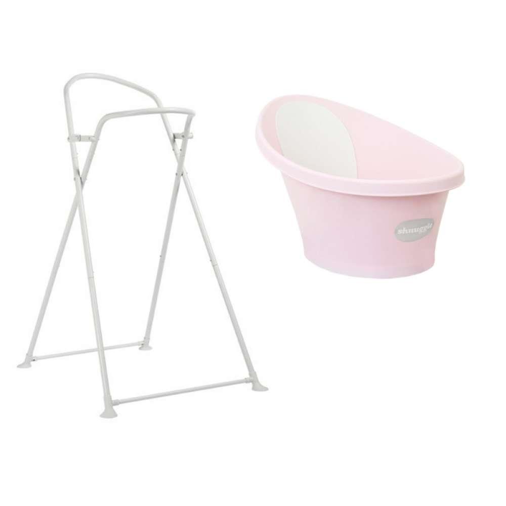 Pack Bañera y Soporte Rosa