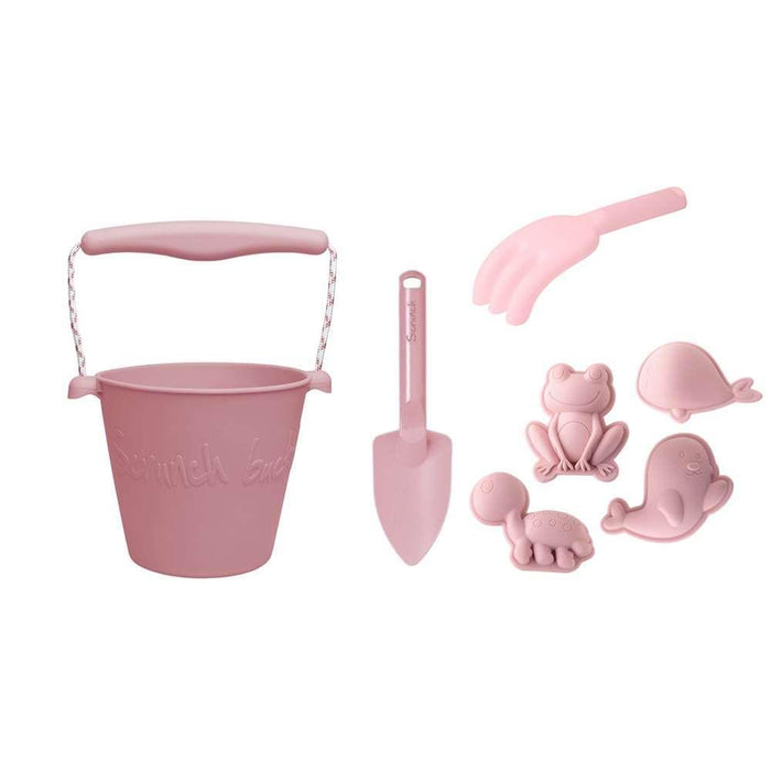 Scrunch Conjunto de Praia Silicone Rosa