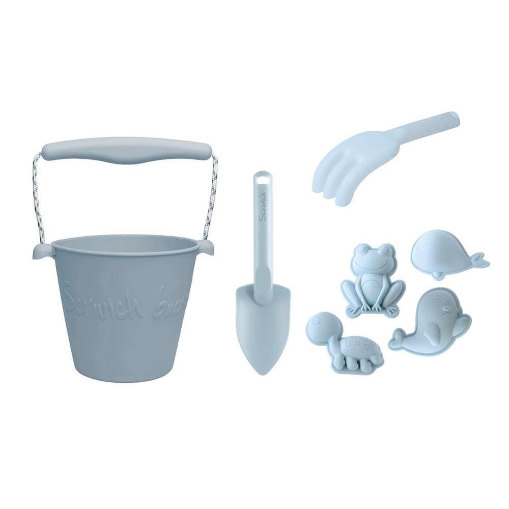 Scrunch Conjunto de Praia Silicone Azul