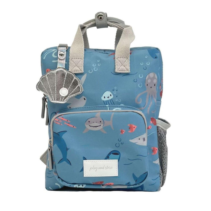 Mochila Mini Tiburones 28x22cm