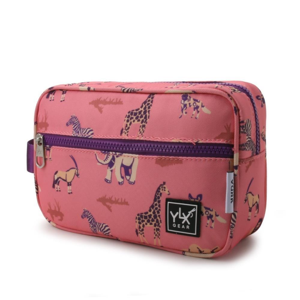 Burnt Coral &amp; Safari 24x17cm Toiletry Bag/Pencil Case