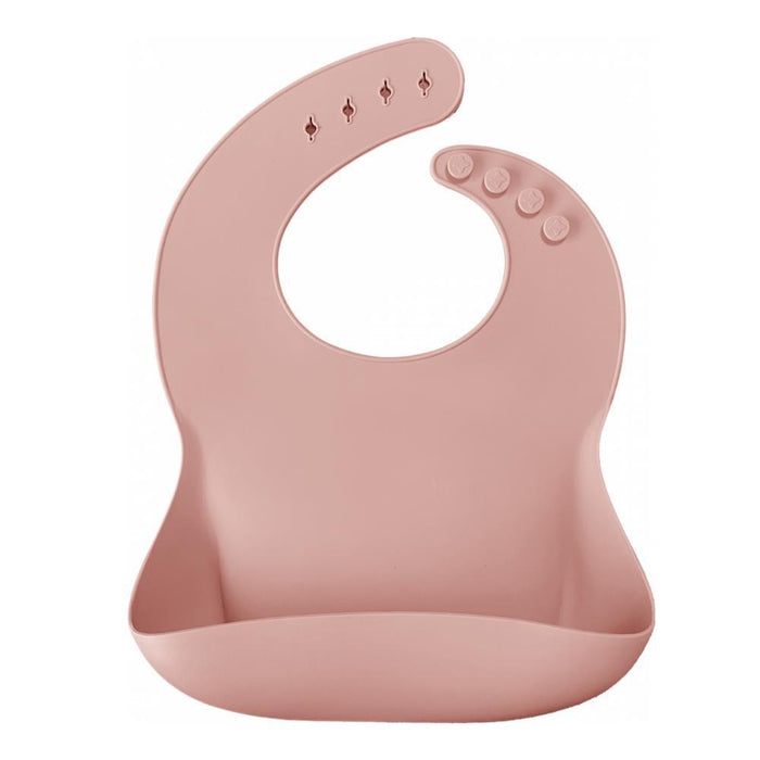 Babete em Silicone Minikoioi Bubble Rosa Velho