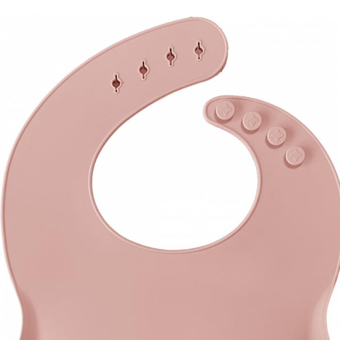 Babete em Silicone Minikoioi Bubble Rosa Velho