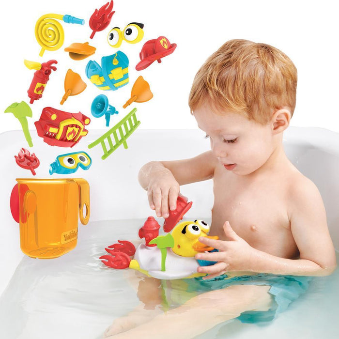 Brinquedos de Banho Jet Pato Bombeiro