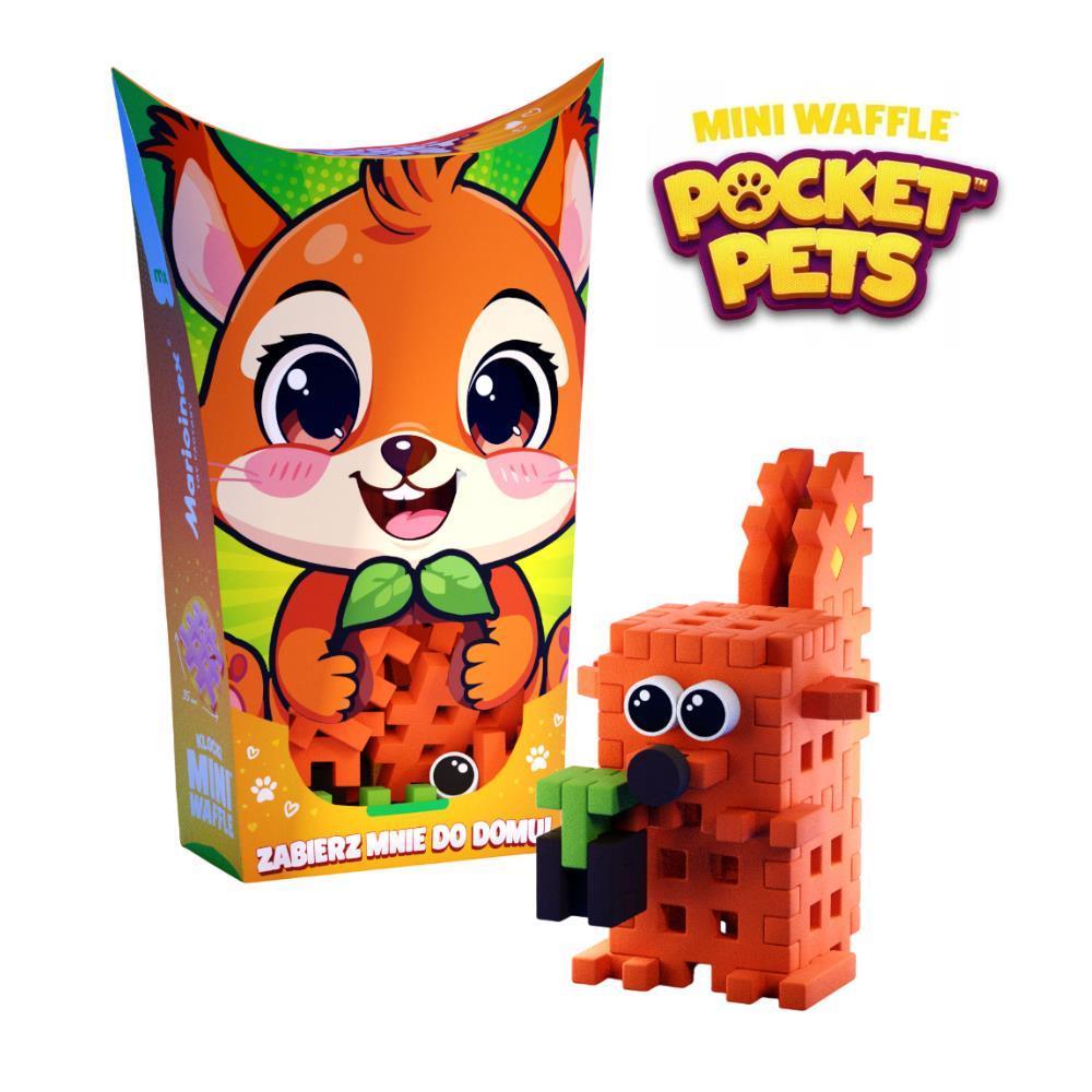 Mini ardilla mascota de bolsillo con forma de gofre