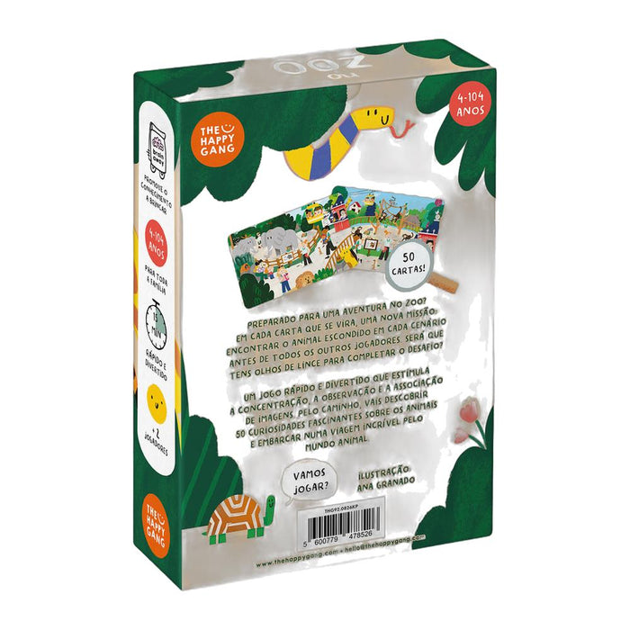 Jogo The Happy Gang Procura e Encontra no Zoo 50 Cartas