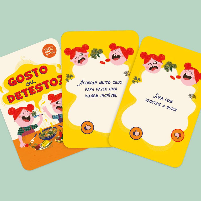 Jogo The Happy Gang Gosto ou Detesto? 50 Cartas