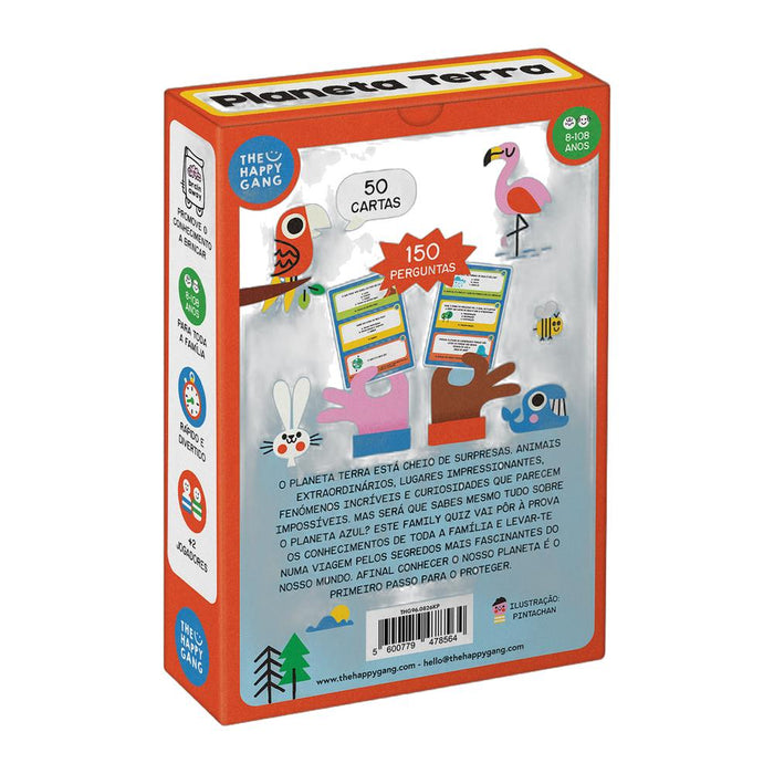 Jogo The Happy Gang Family Quiz Planeta Terra 50 Cartas