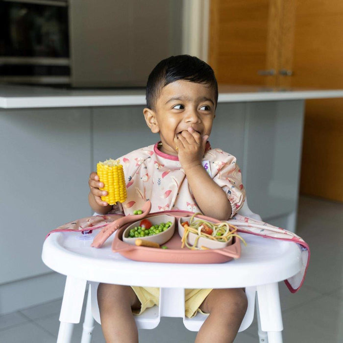 Babete Tidy Tot com Mangas Curtas e Ventosas Fox 6-24m