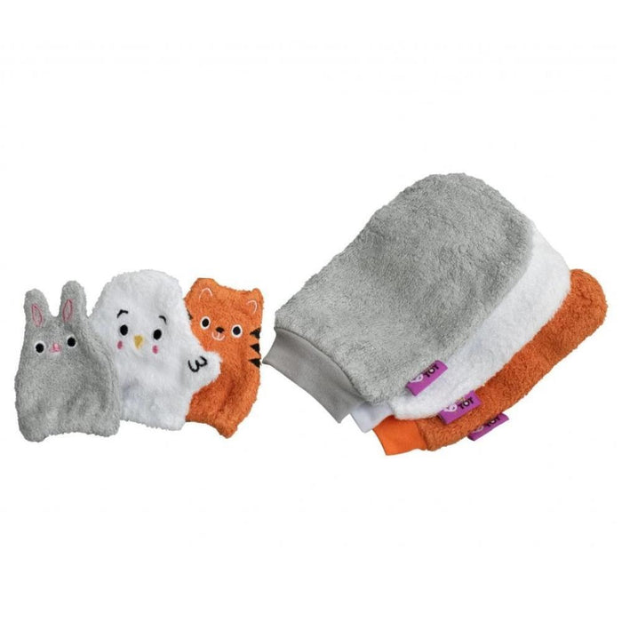 Pack de 6 Luvas de Banho em Bamboo Tidy Tot Wash Mitts
