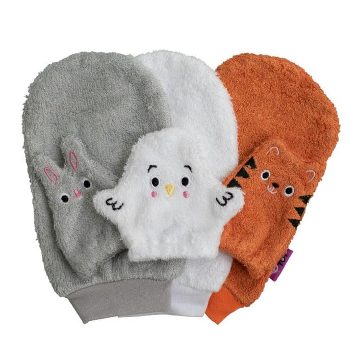 Pack de 6 Luvas de Banho em Bamboo Tidy Tot Wash Mitts