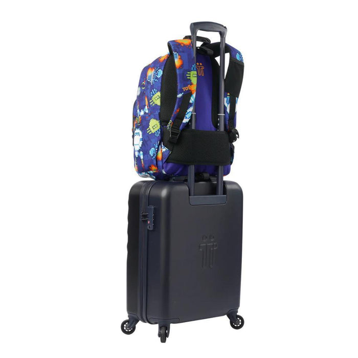 Mochila Grande Totto Acuareles 44cm