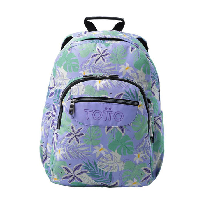 Mochila Grande Totto Acuarela Lilás 44cm