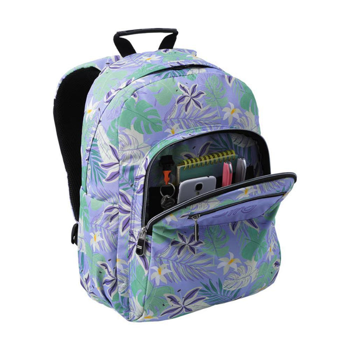 Mochila Grande Totto Acuarela Lilás 44cm
