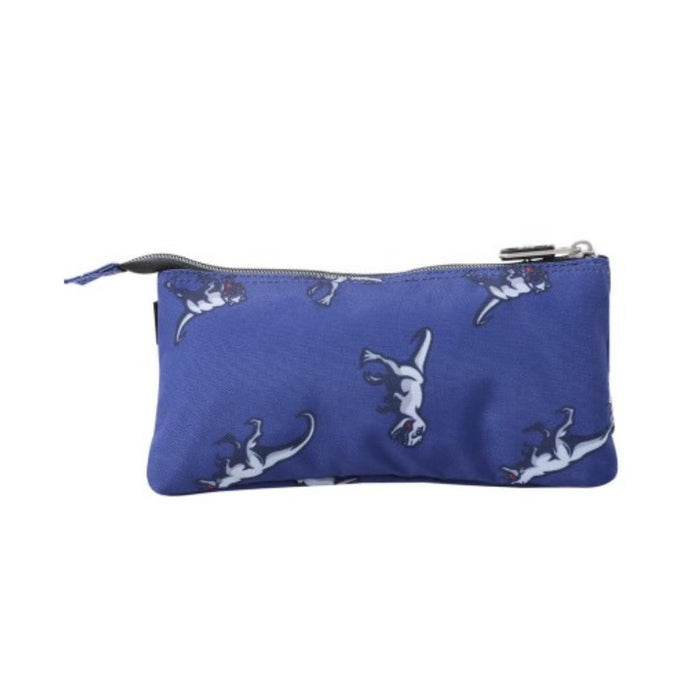 Estojo Triplo Totto Tablero Dinossauros Azul