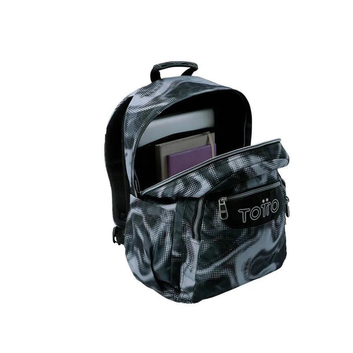 Mochila Totto Acuareles Camuflado 44cm