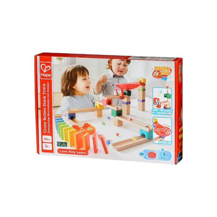 Pista de Berlindes Hape em Madeira 50 Peças