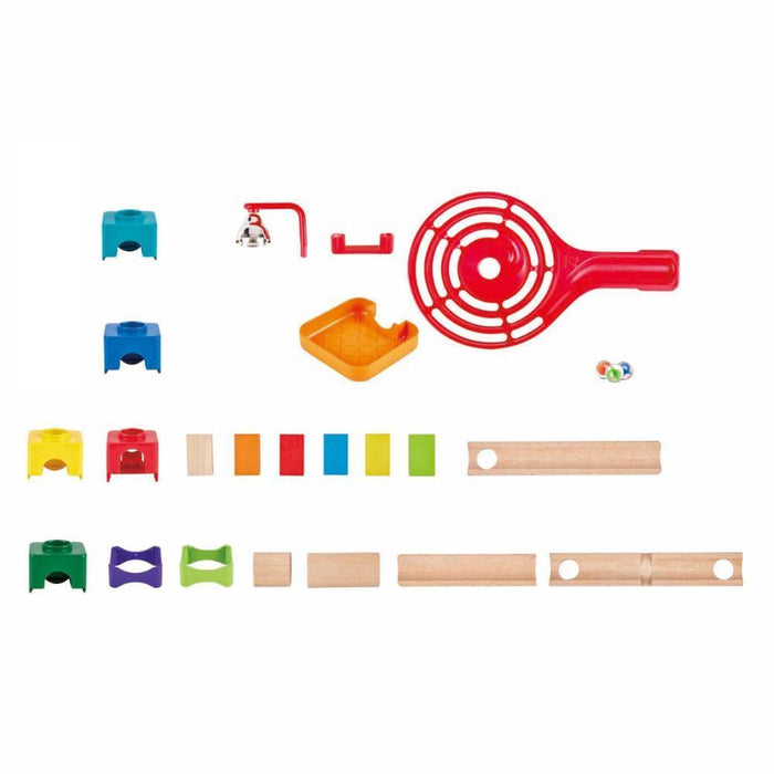 Pista de Berlindes Hape em Madeira 50 Peças