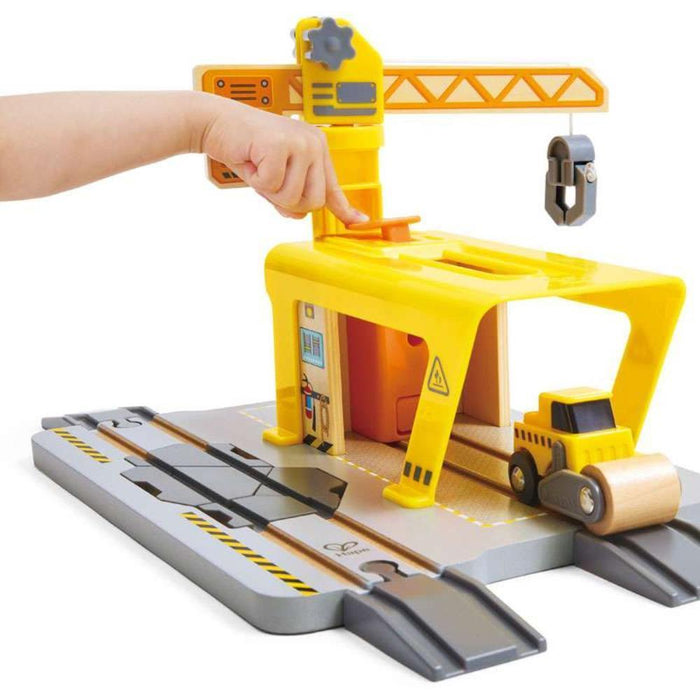 Grua e Veículos de Construção Hape 14 Peças