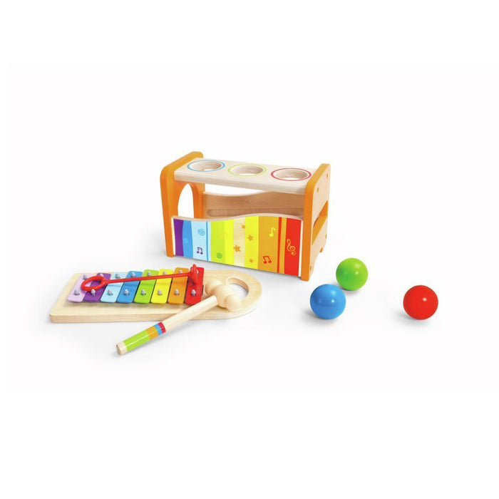 Jogo de Martelo com Xilofone em Madeira Hape