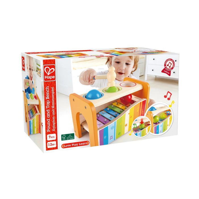 Jogo de Martelo com Xilofone em Madeira Hape