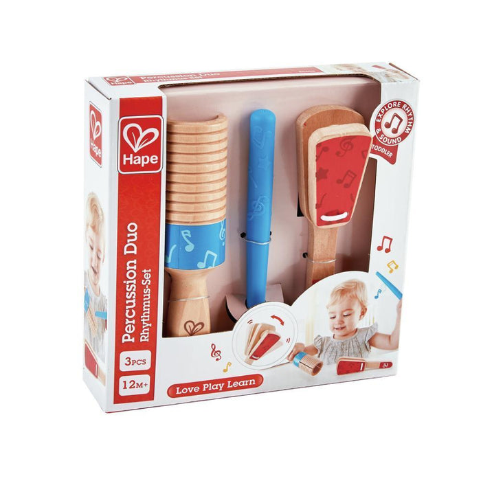 2 Instrumentos Musicais em Madeira Hape