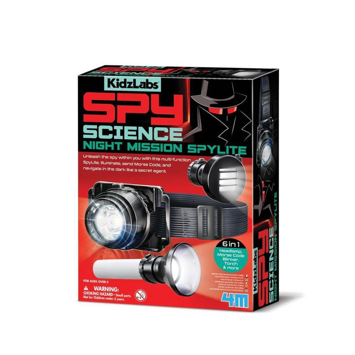 Kit 4M Kidzlabs Spy Science Missão Noturna 6em1