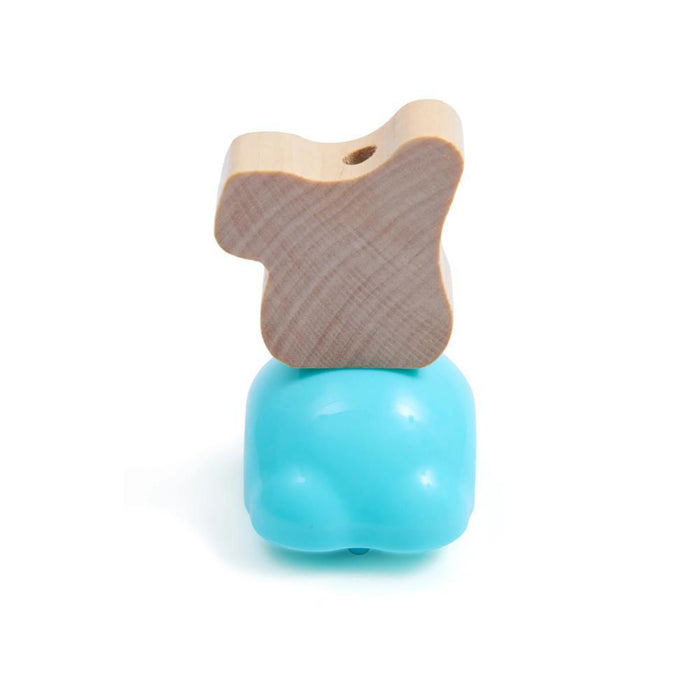 Carro Hape Coelho Azul Pressione e Corre