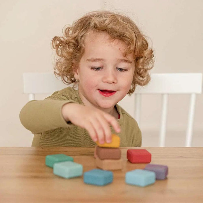 10 Blocos de Construção Eco Rainbow em Cortiça